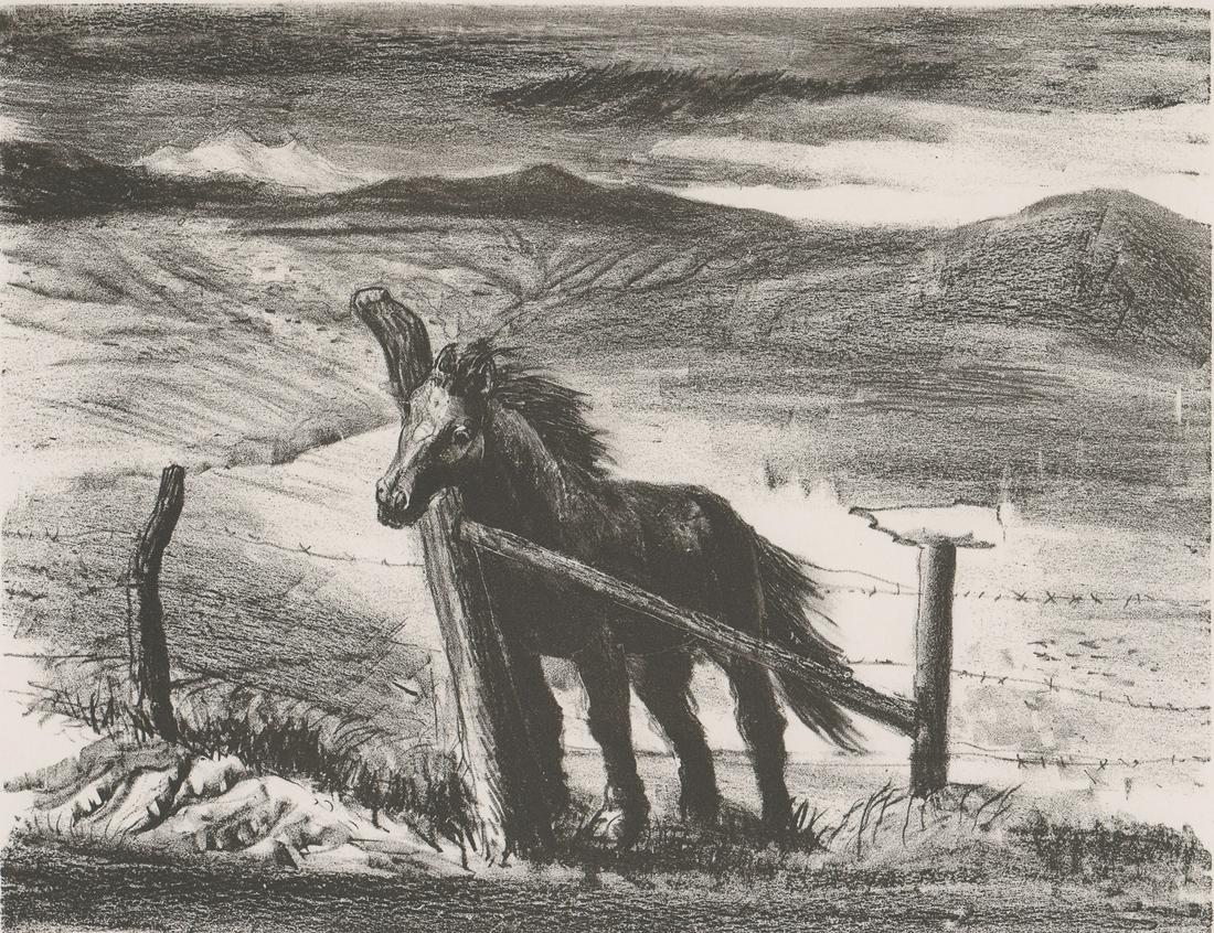 Lawrence Bassett Lithograph [Horse] (1 of 5)