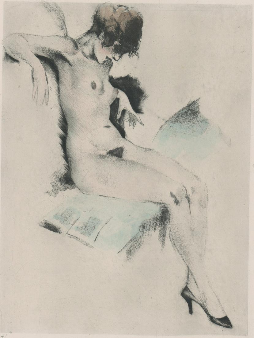 Carl Joseph Bauer Etching [Nude] (1 of 5)