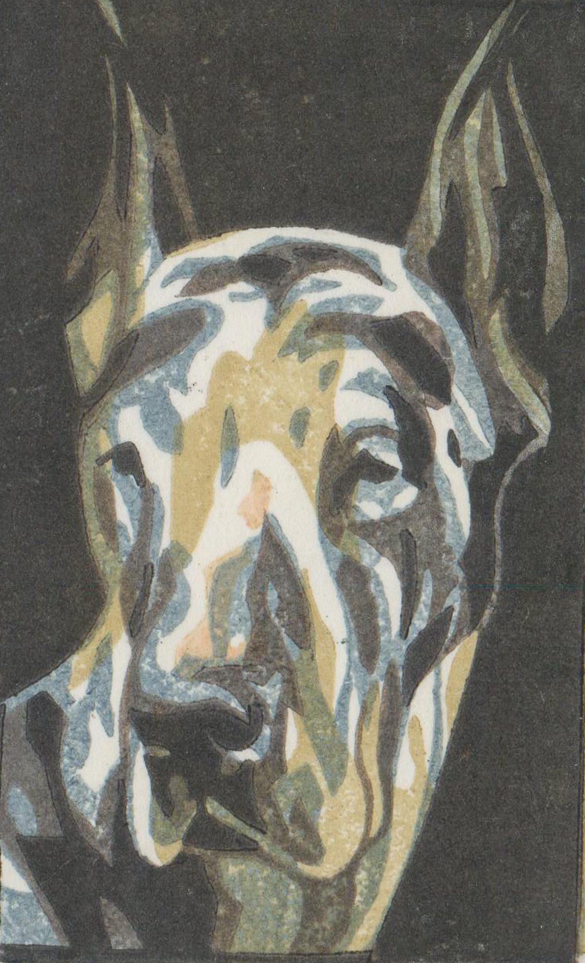 Nobertine Von Bresslern-Roth Woodcut [Dog] (1 of 4)