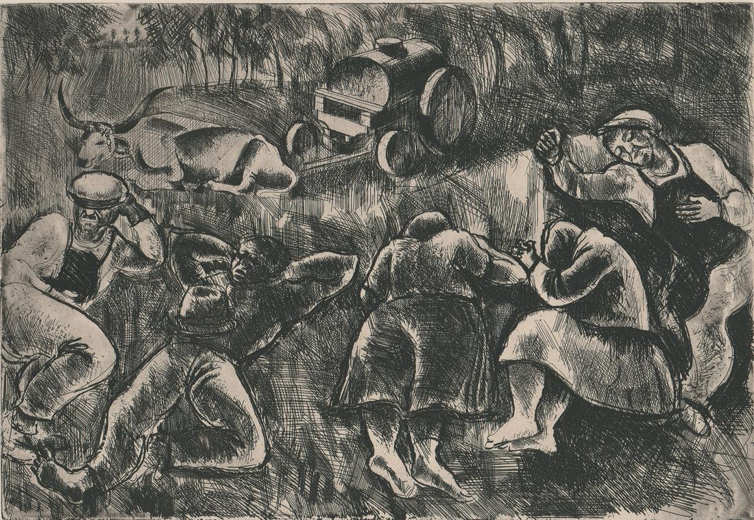 Elesdy Istvan Etching [Weary Travelers] (1 of 6)