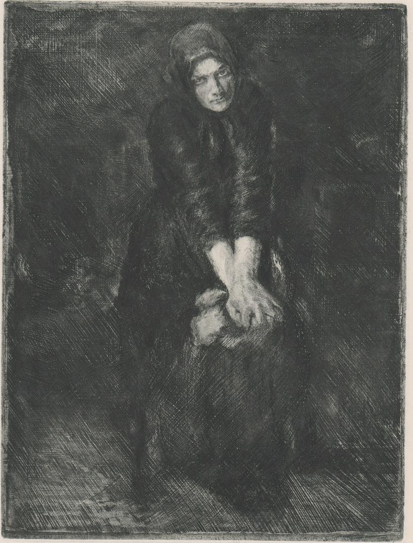 Adolphe (Adolf) Fenyes Etching [Woman] (1 of 4)