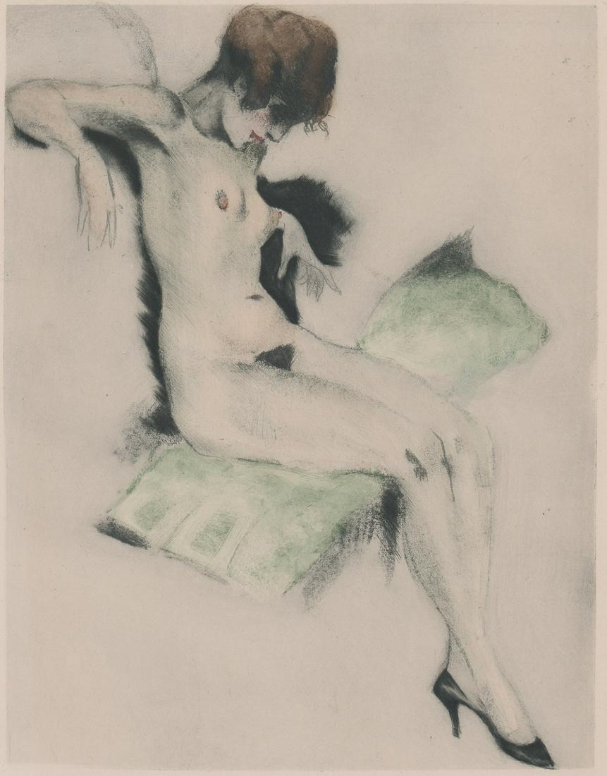 Carl Joseph Bauer Etching [Nude] (1 of 5)