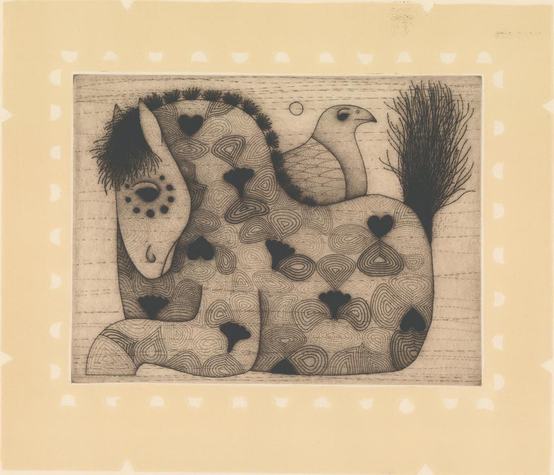 Carol Jablonsky Lithograph [Horse, Bird] (1 of 5)