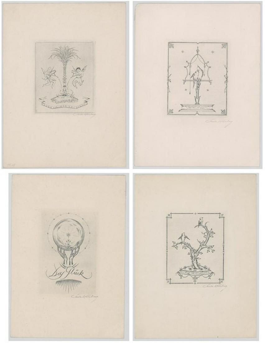 Sascha Kronburg Etchings [Birds, Trees] (1 of 5)