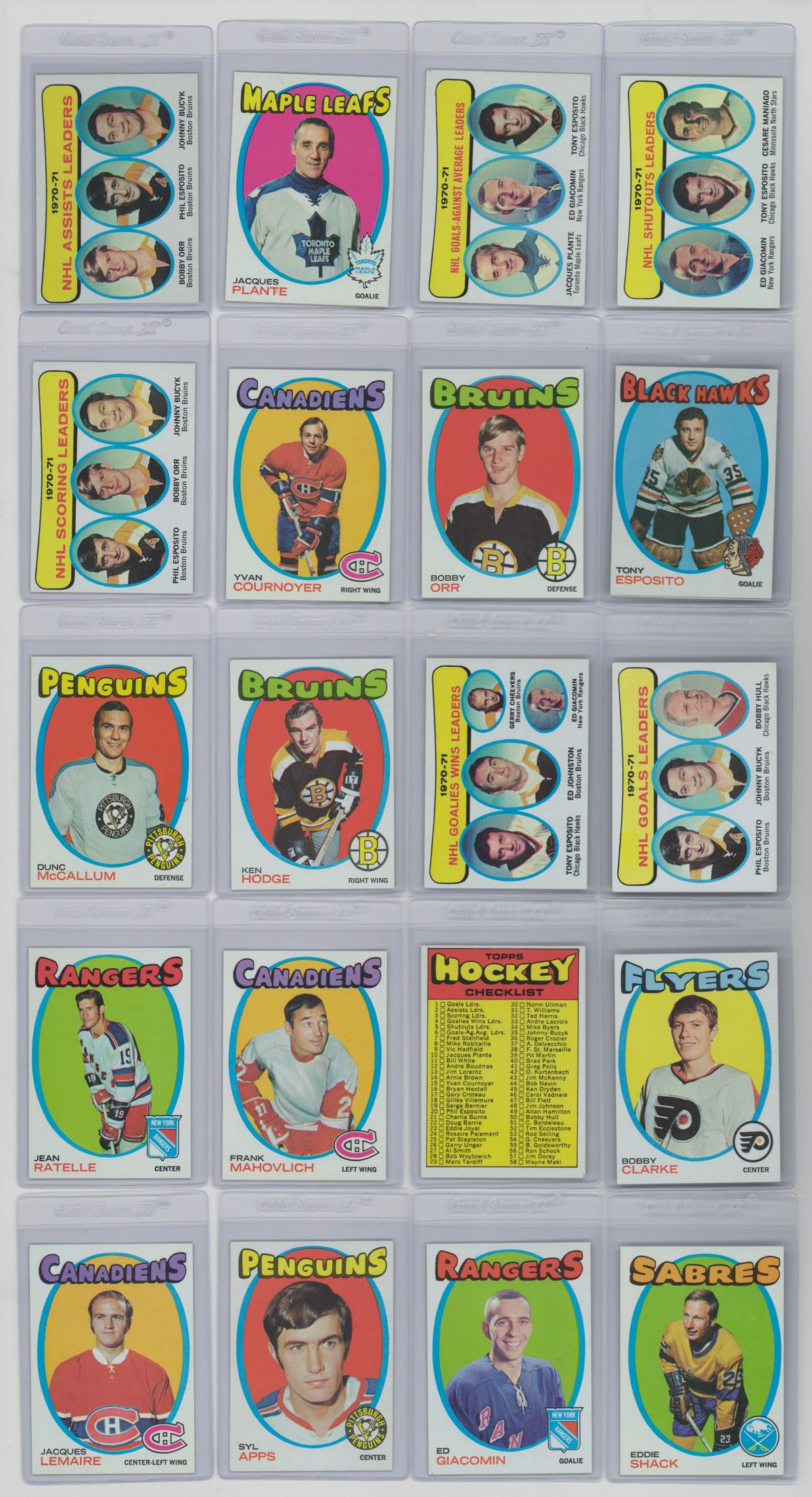 1971 Topps Near Complete Set 120/132 Set Break (1 of 2)