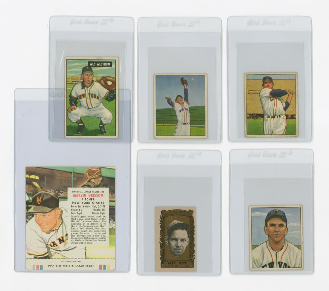New York Giants Vintage Baseball Cards