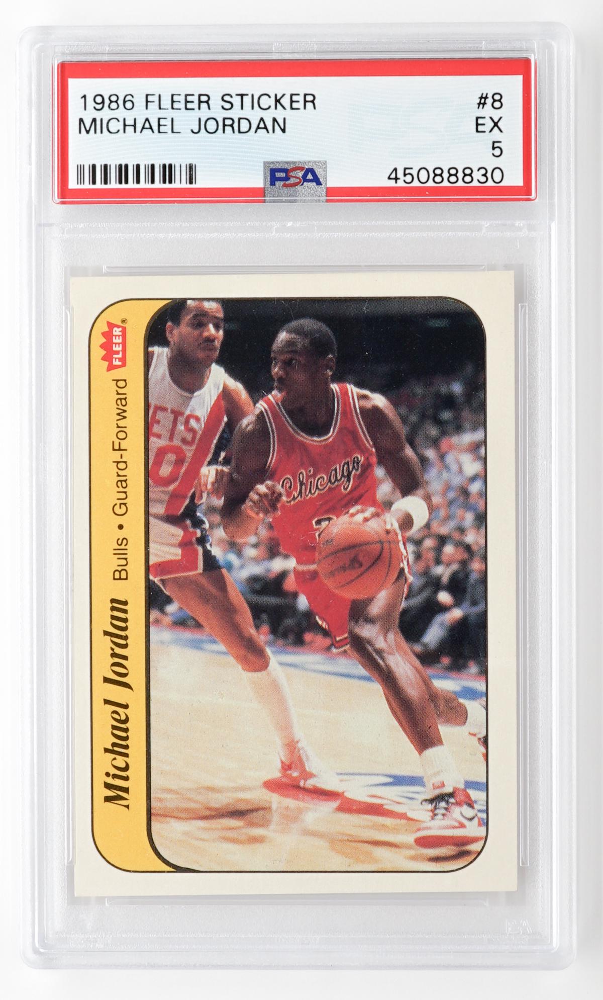 Michael Jordan 1986 Fleer Sticker #8 PSA 5 (1 of 2)