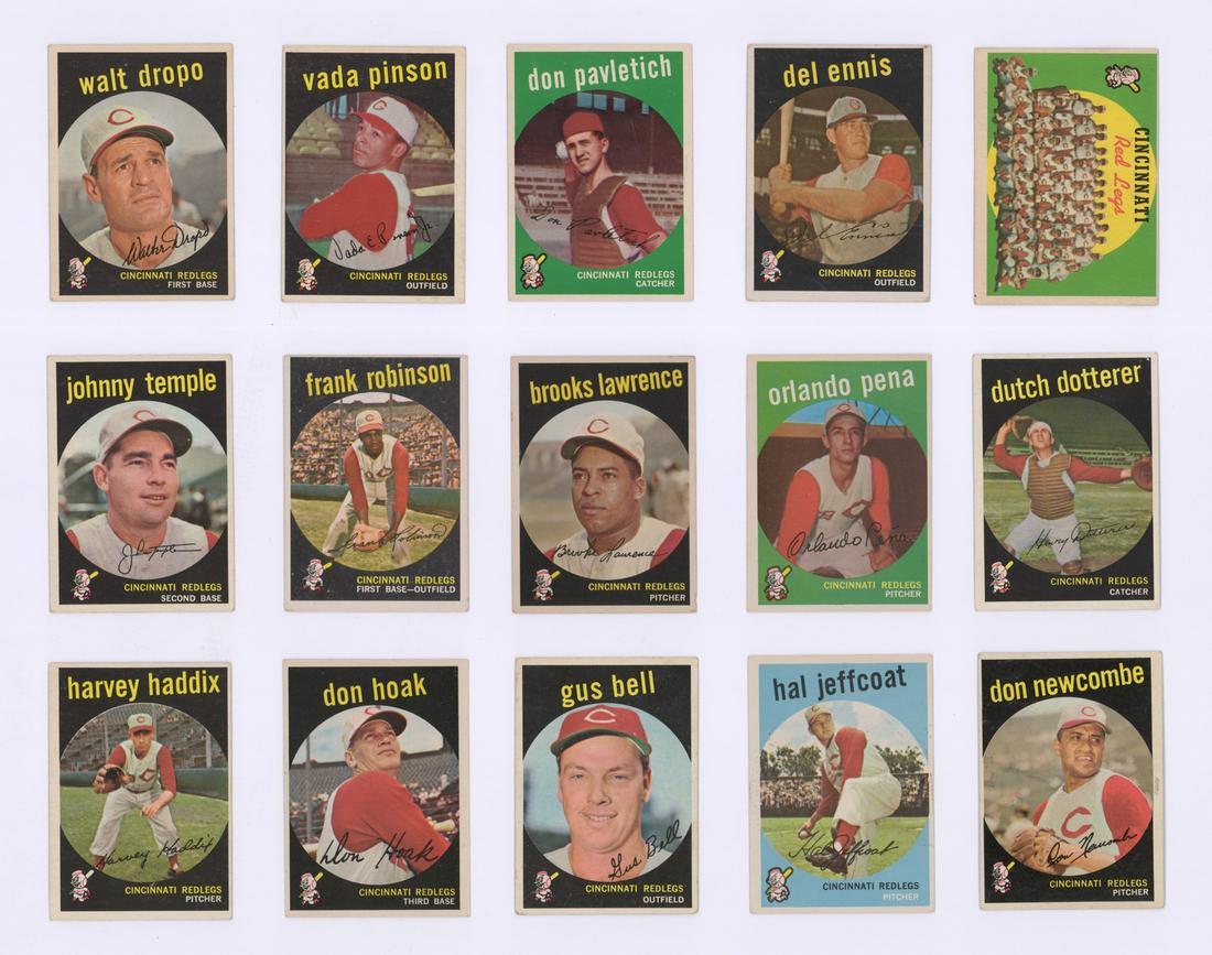 1959 Topps Cincinnati Reds Cards (14) (1 of 2)