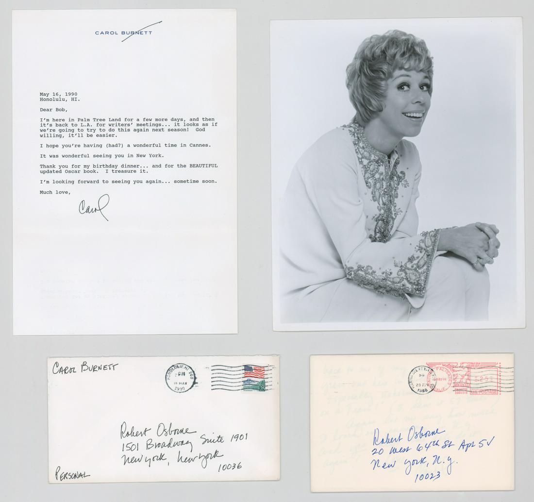Carol Burnett Signed Letters (2) and Photo (1 of 4)