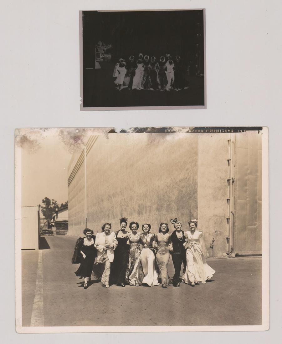 Joan Crawford Vintage Group Photo With Negative (1 of 2)