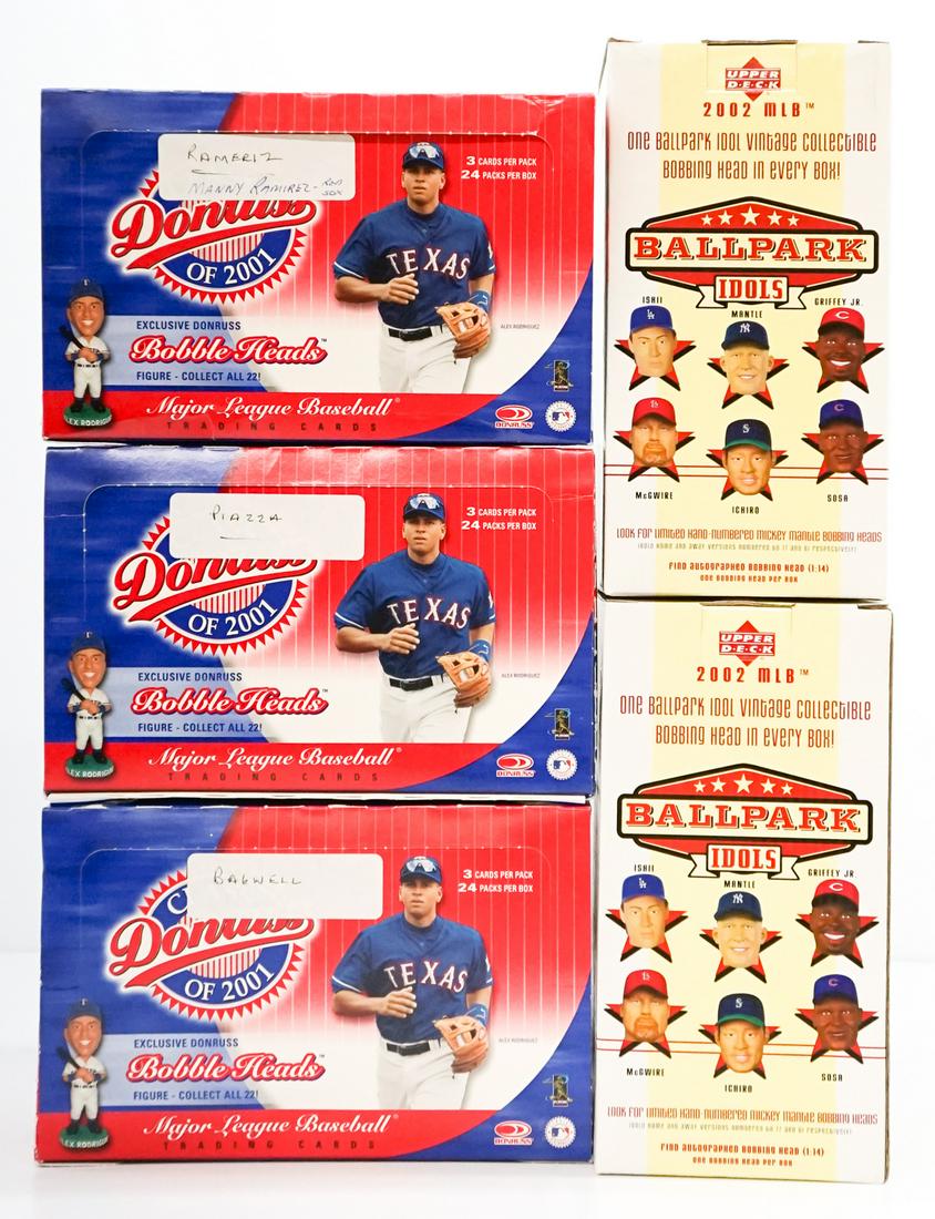 Five Bobble Heads Mint in Boxes Griffey, Jr. (1 of 3)