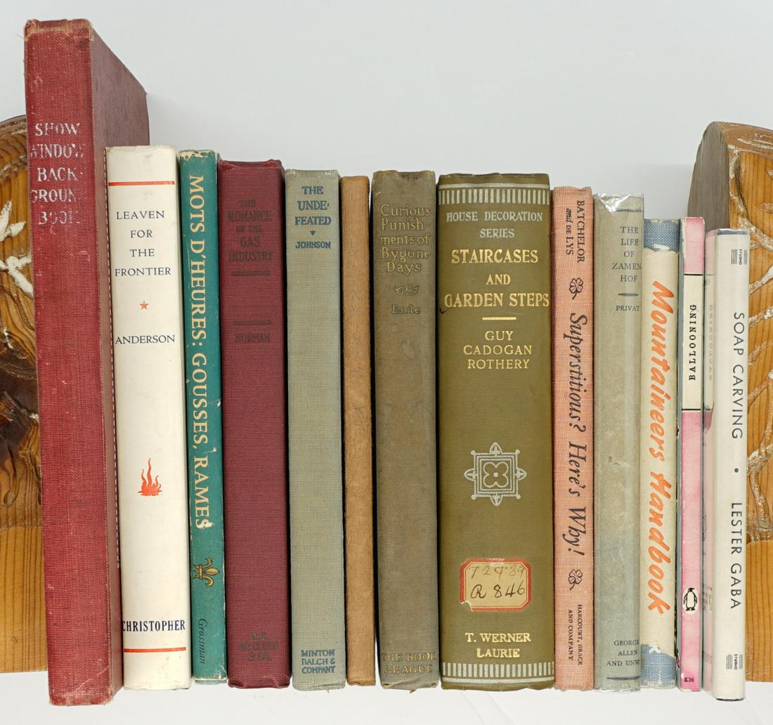 Non-Fiction (13) Books: Group of thirteen non-fiction books. Includes: 1) Superstitious? Here's Why. 1954, first edition. 2) Curious Punishments of Bygone Days by Alice Morse Earle. 1929. 3) The Undefeated by Gerald W. Johns