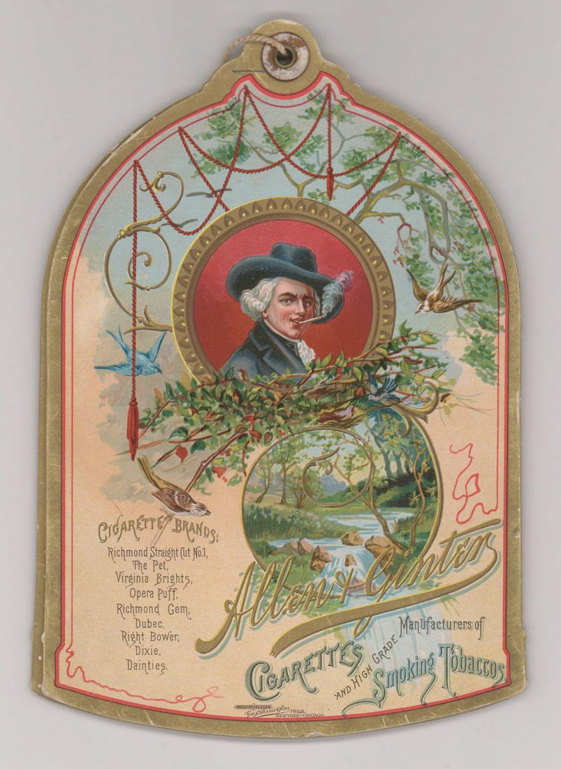 Allen and Ginter 1880's Game Birds of America: Allen & Ginter 1880's Game Birds of America tobacco cards album. Portion of the pages with cards EX/EX-MT condition. Measures 6 in. x 9 in. Provenance: the Mark Rucker Collection. If lot is absent of 