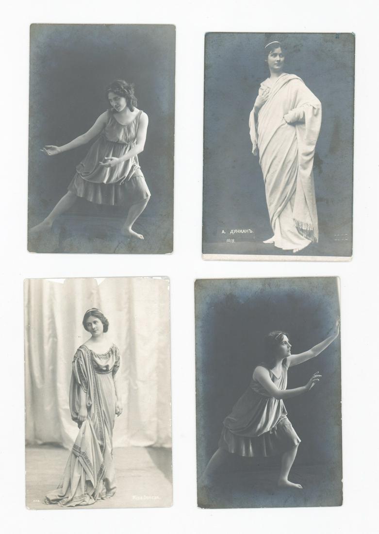 Isadora Duncan Antique Real Photo Postcards (4) (1 of 2)
