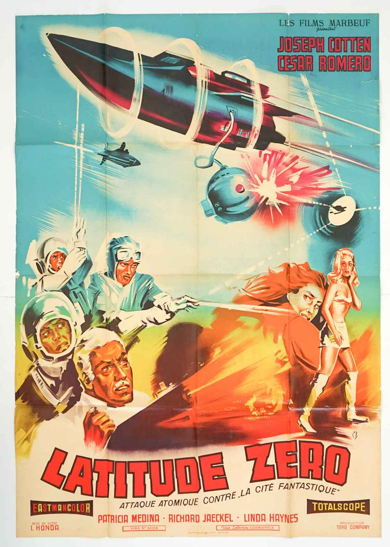 Latitude Zero Large French Movie Poster (1 of 2)