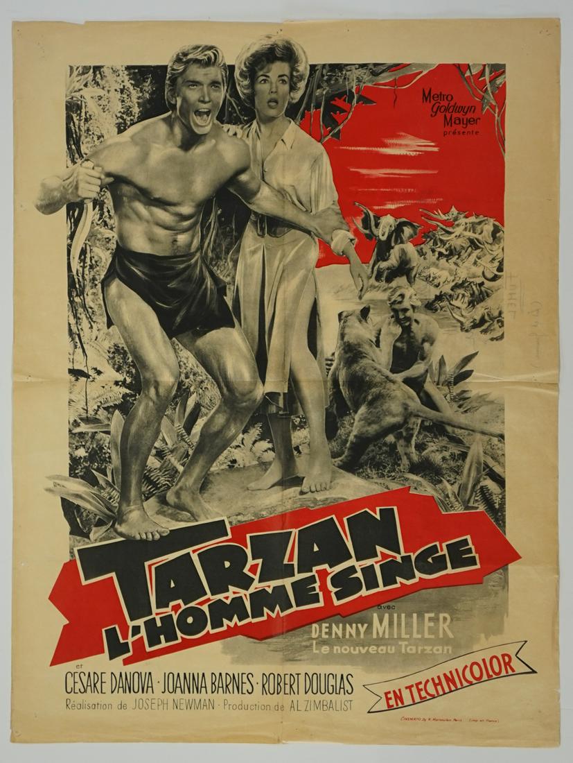 Vintage Tarzan Movie Poster (France) (1 of 2)