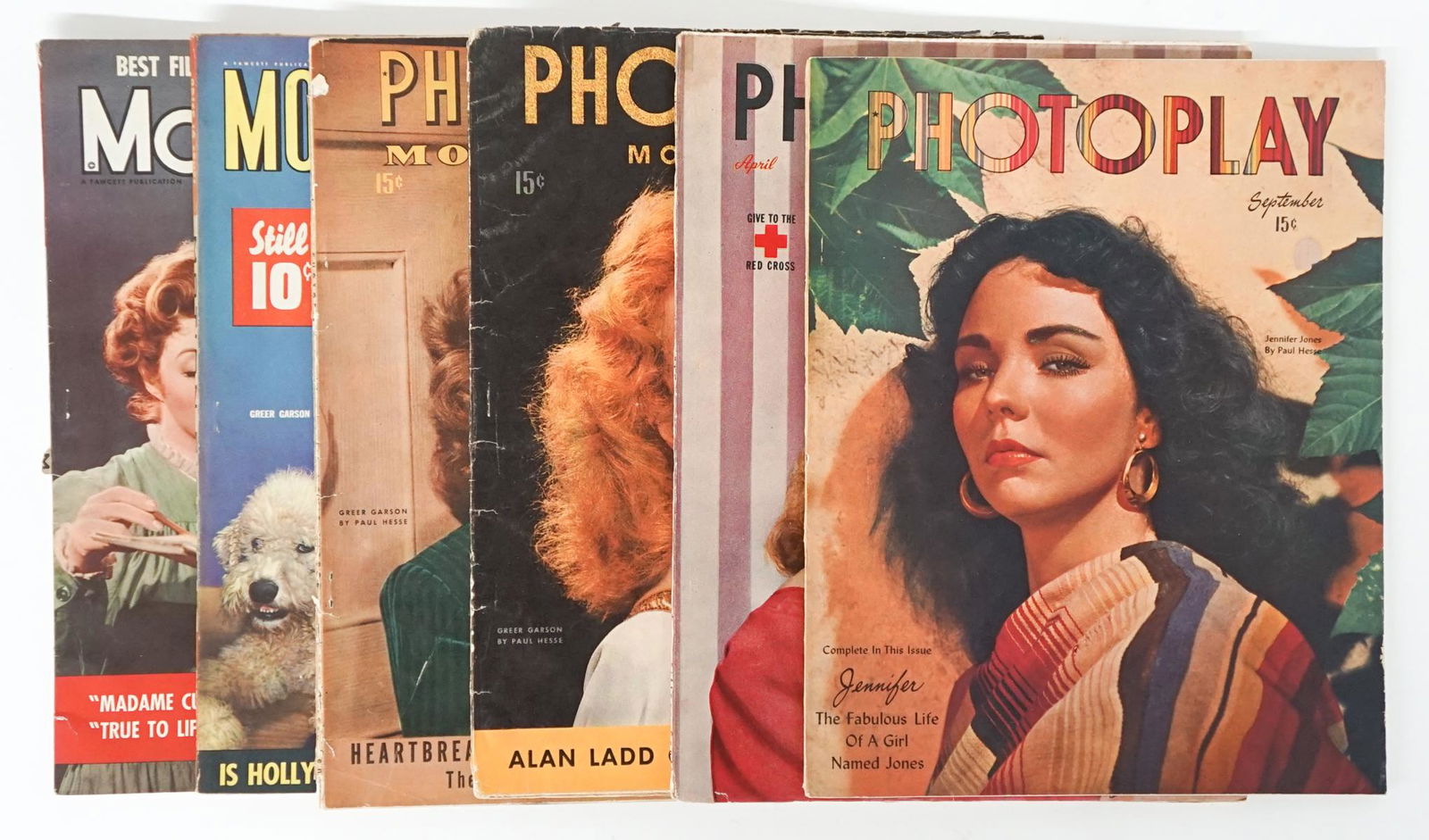 Jennifer Jones; Greer Garson Magazine Covers (6) (1 of 3)