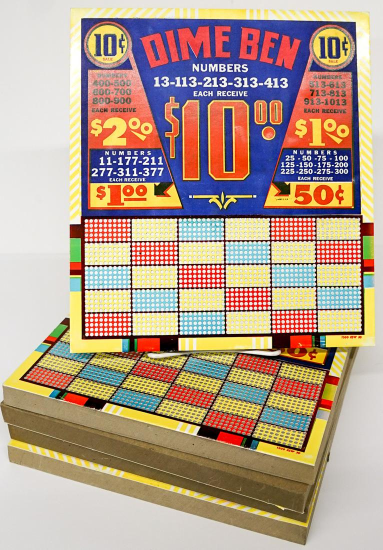 Dime Ben Vintage Punch Boards (1 of 2)