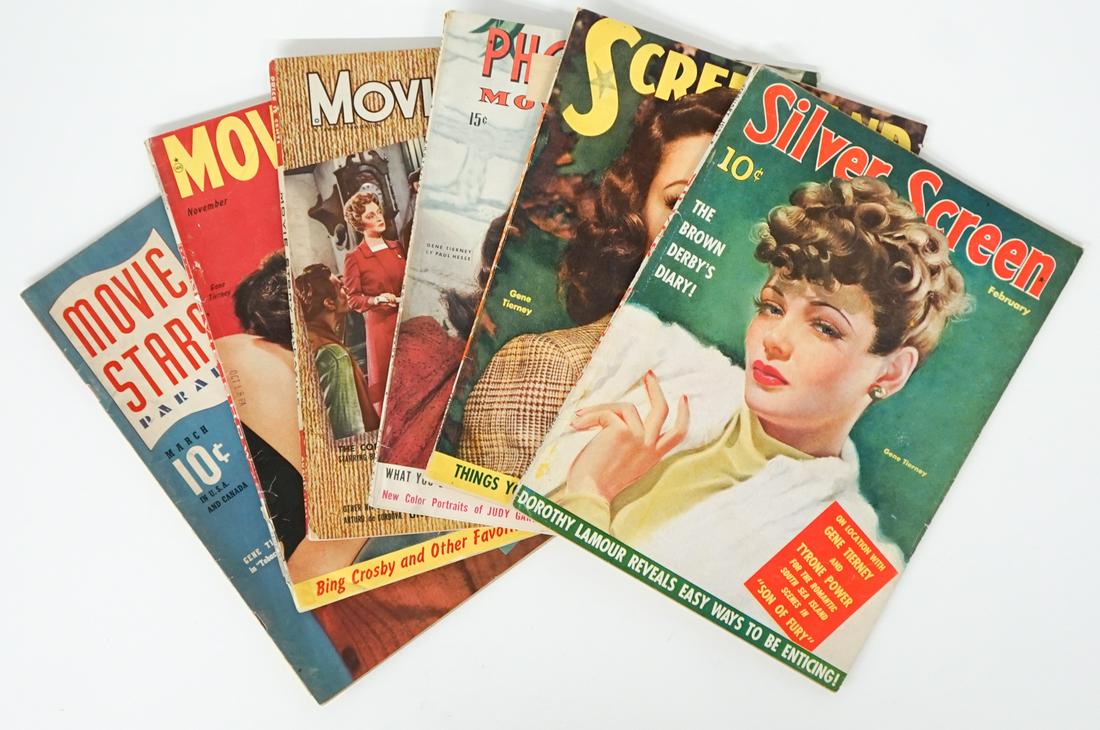 Gene Tierney Vintage Magazine Covers (6) (1 of 3)