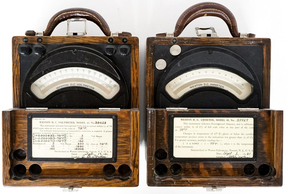 Two Weston Voltmeters Model No. 45 (1 of 6)