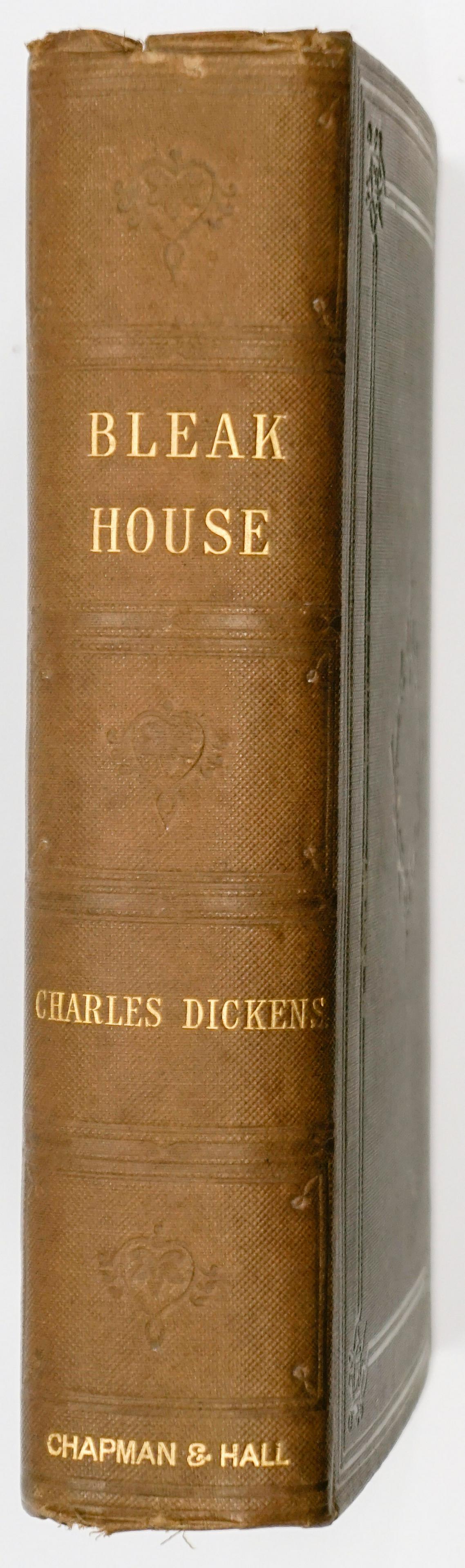 Bleak House by Charles Dickens Ca. 1853: Bleak House by Charles Dickens (Samuel L. Clemens). Undated, circa 1853, date from the preface page. Chapman and Hall. Illustrated by H. K. Browne. 624 pp. Browning and Spotting. Many pages uncut. Clo