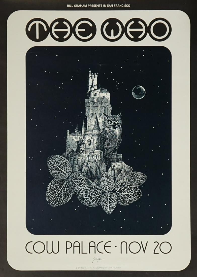 1973 The Who at Cow Palace Concert Poster (1 of 3)