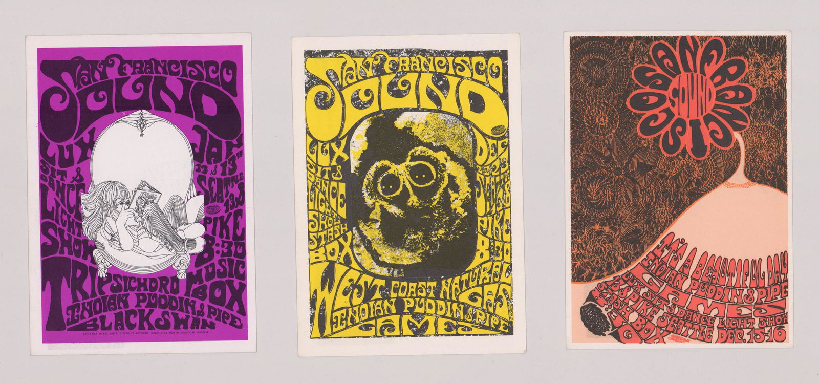 San Francisco Sound, Seattle 1960's Postcards (1 of 2)