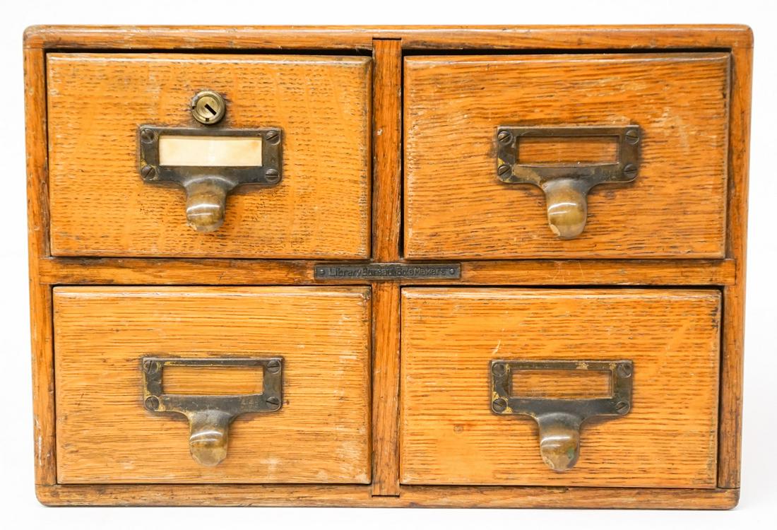 A Vintage Oak Card File (1 of 7)