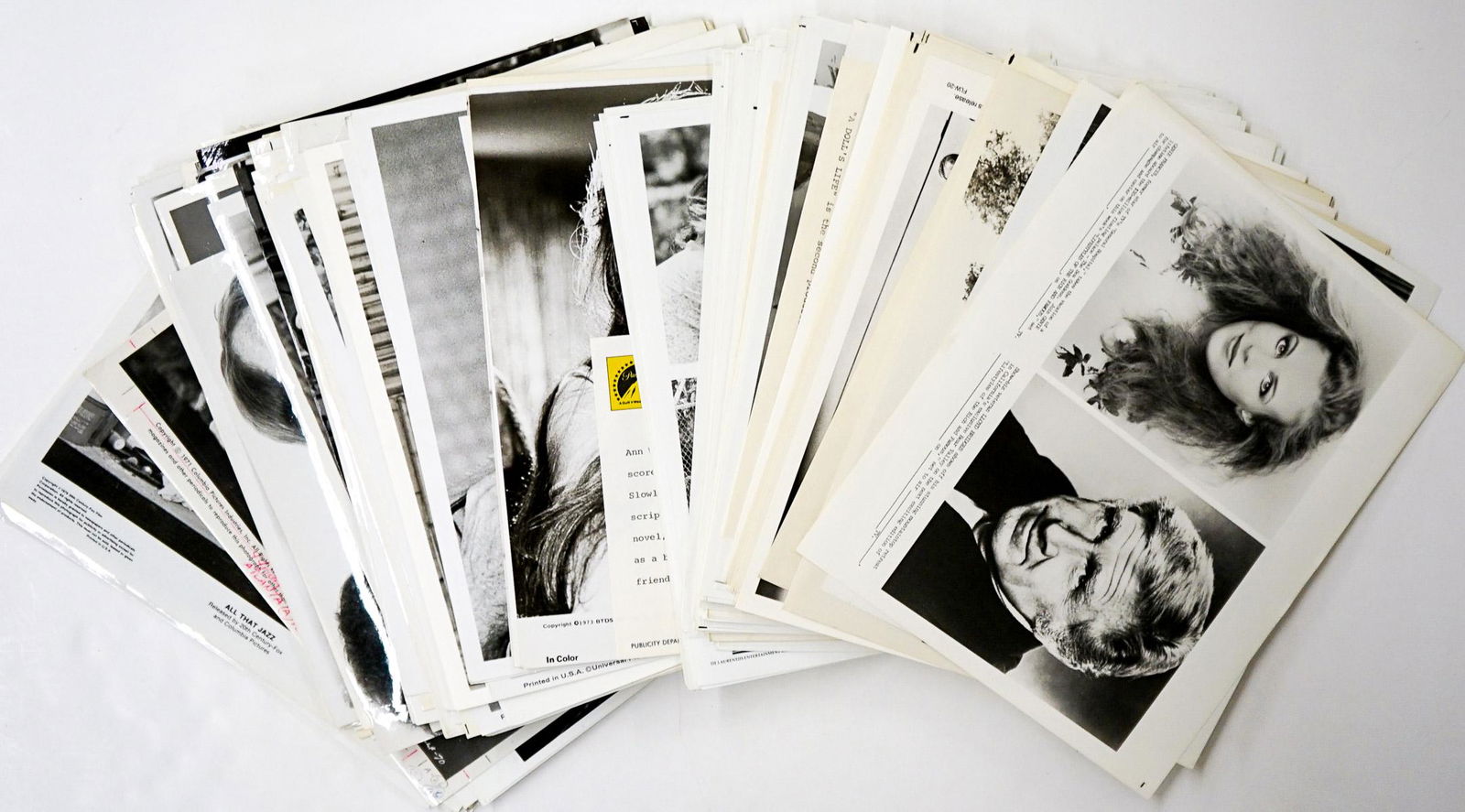 Actor Publicity Photos (200) 60's - 80's: Group of over 200 publicity entertainment photos of films, re-releases or renewed and television actors and actresses during the 1960's - 1980's. Includes Liz Taylor, Bette Midler, Margot Kidder and o