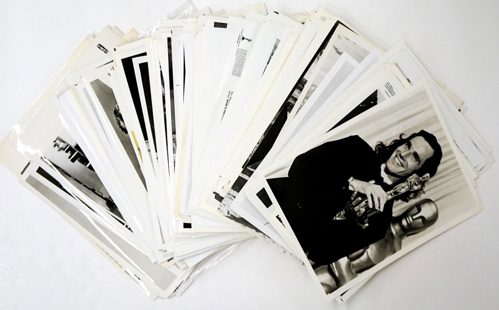 Actor Publicity Photos (200) 60's - 80's: Group of over 200 publicity entertainment photos of films, re-releases or renewed and television actors and actresses during the 1960's - 1980's. Includes Elvis, Robin Williams, Whoopi Goldberg, Johny