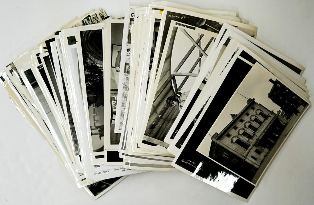 Actor Publicity and Production Photos (200): Over 200 actor and actress publicity and production photos. Includes Peter O'Toole, Petula Clark, James Stewart, Maggie Smith and others. Most are single-weight black and white glossy. Largest measure