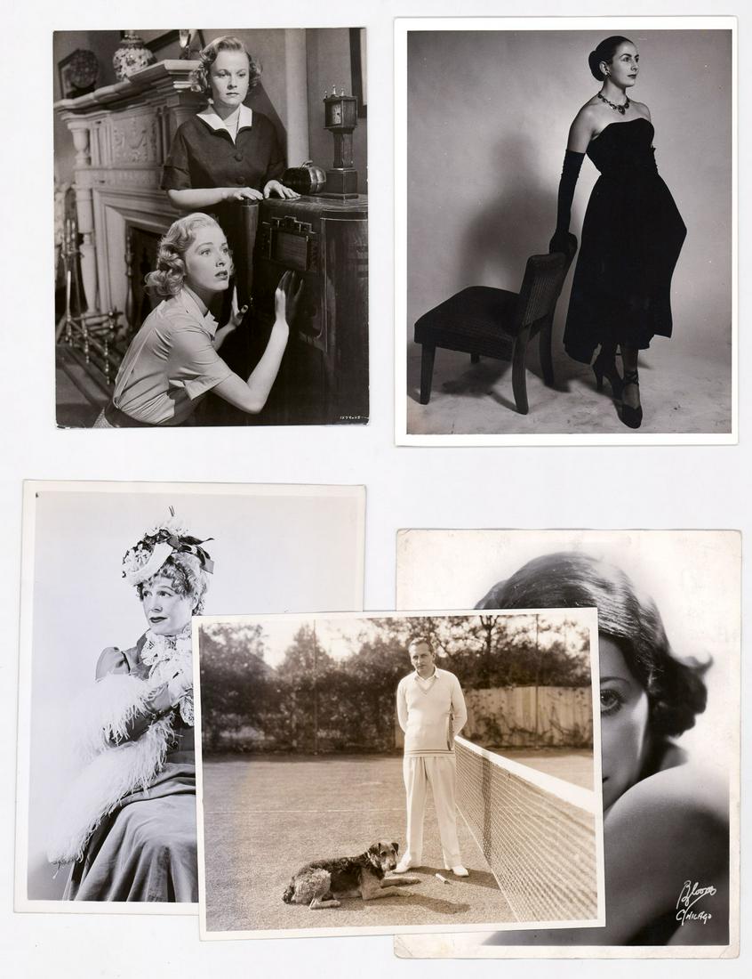 Vintage Double-Weight Publicity Photos (5): From a lifetime collection comes this group of (5) vintage double-weight Hollywood publicity photos. Includes Philip Strange, Eleanor Parker and more. They measure approximately 8 in. x 10 in. Conditi