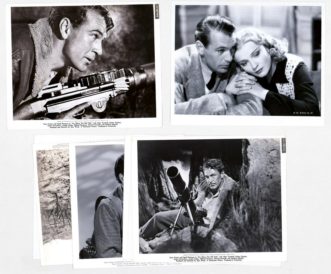 Gary Cooper Vintage Publicity Photos (9): Gary Cooper group of (9) vintage publicity photos. They measure approximately 10 in. x 8 in. Condition varies. Provenance: Formerly the personal collection of Robert Osborne, then by descent through f