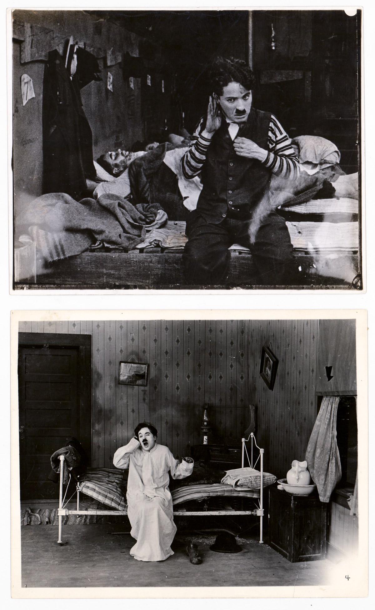 Charlie Chaplin Vintage Photos (2): Group of (2) vintage Charlie Chaplin publicity photos. They measure approximately 10 in. x 8 in. Condition varies. There is no transfer of copyright for republication or reproduction of any photograph
