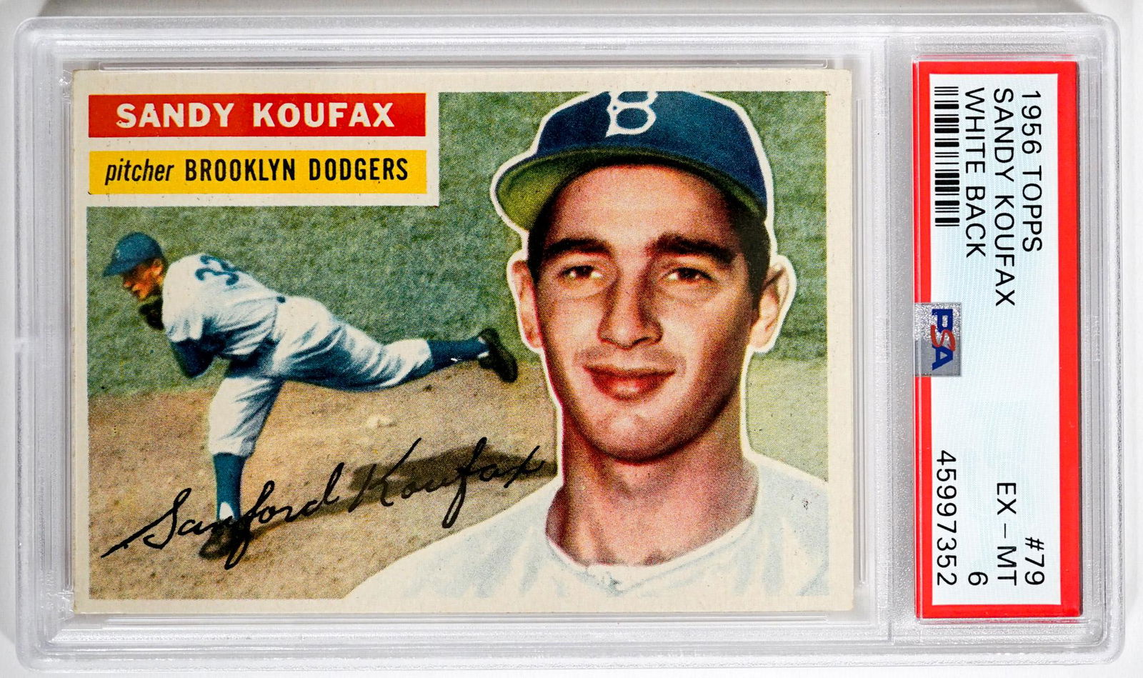 1956 Topps Sandy Koufax #79 PSA 6 EX-MT (1 of 2)