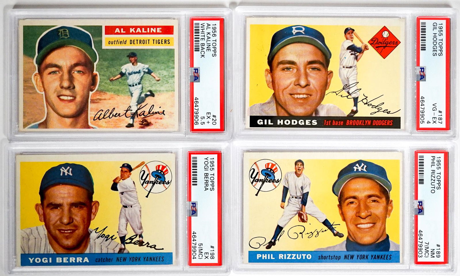 1955-56 Topps Graded Baseball Cards (4) (1 of 2)