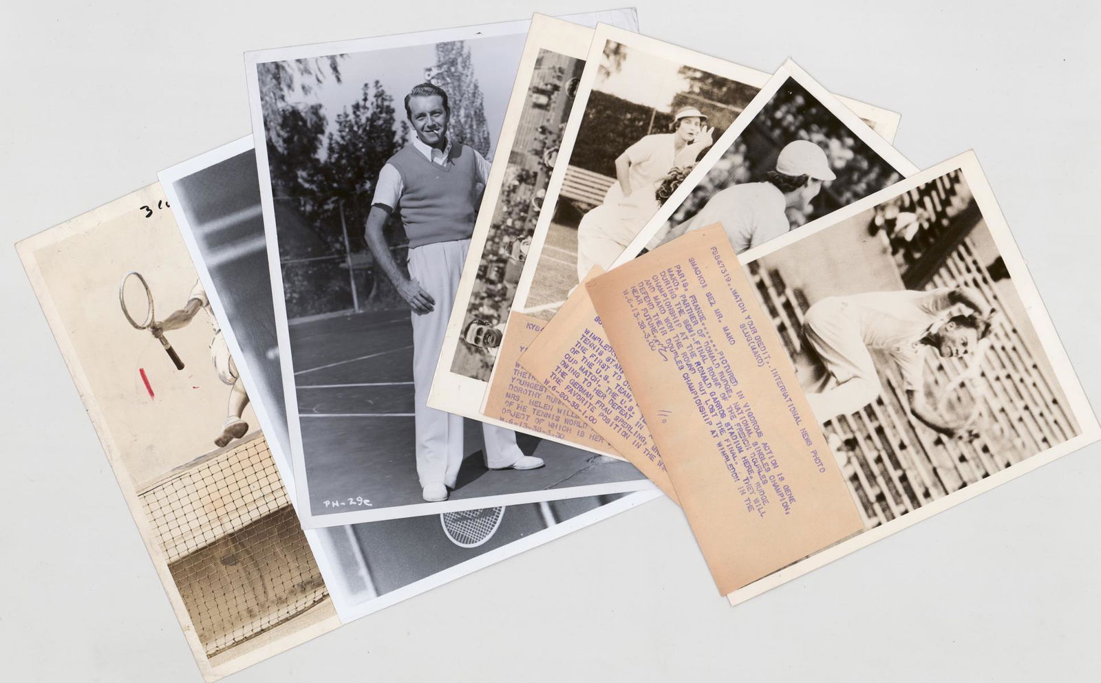 Vintage Tennis Press, Wire, Publicity Photos (7) (1 of 9)