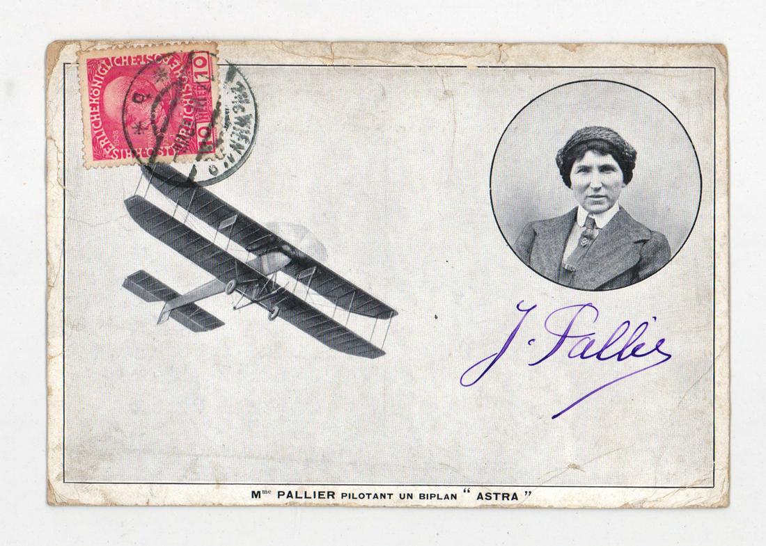 RARE Jeanne Pallier Autographed Postcard (1 of 2)