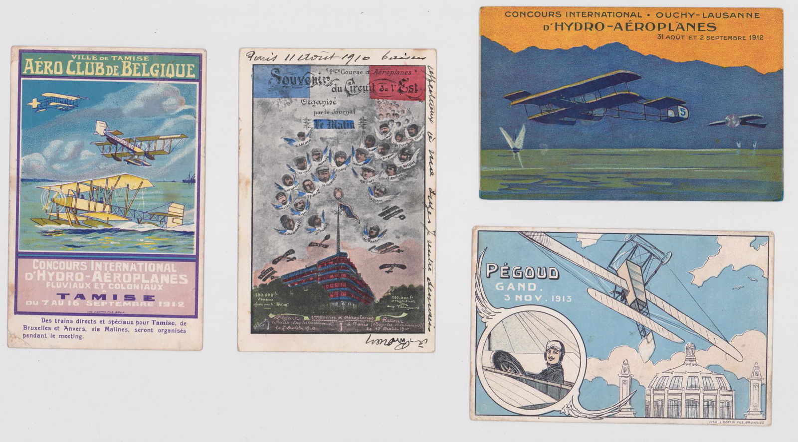 Four Early Aviation Postcards (1 of 2)