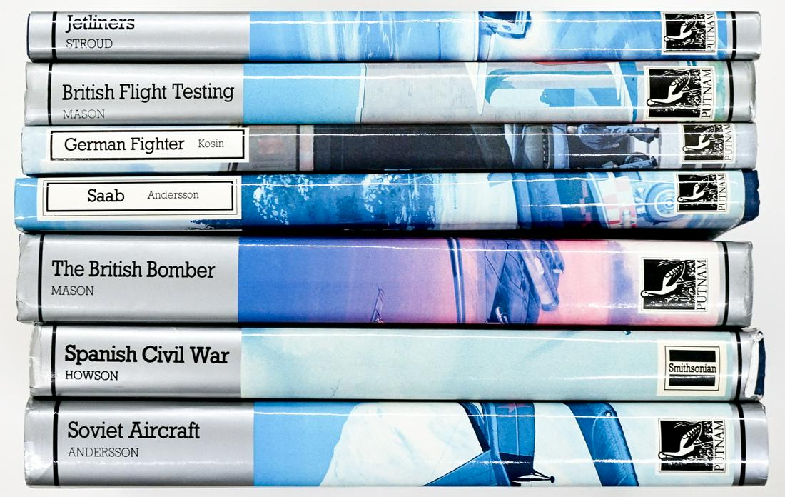 [Aviation] Large Hardcover Books by Putnam (7) (1 of 3)