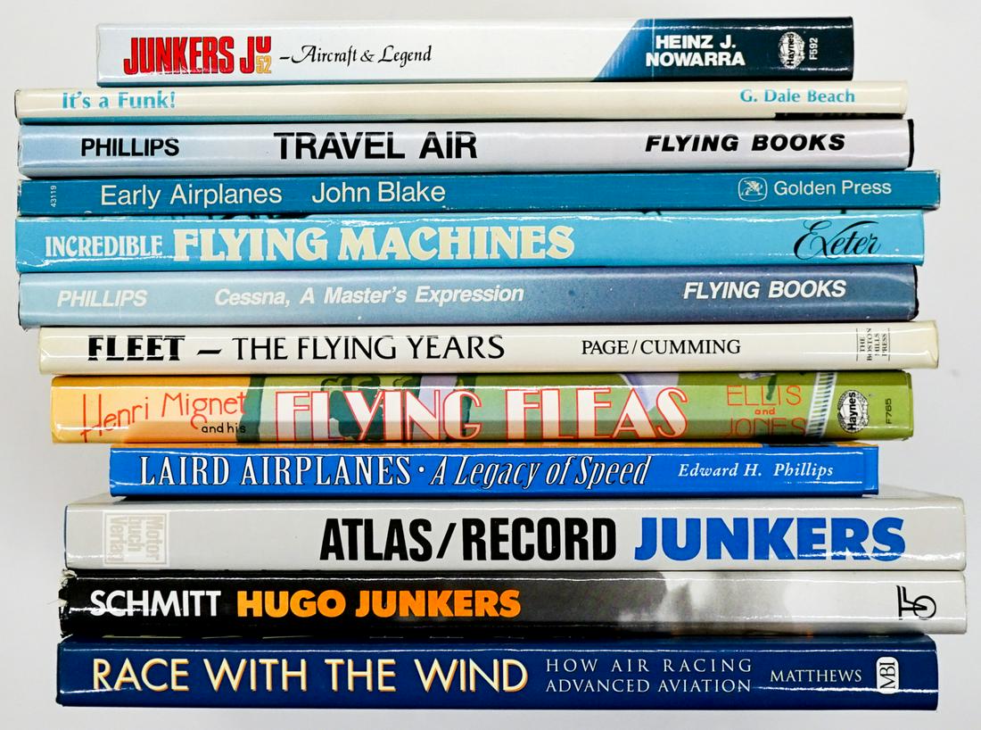 [Aviation, Junkers] Large Hardcover Books (12) (1 of 4)