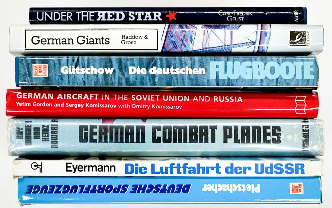 [Germany, Aviation] Large Hardcover Books (7) (1 of 3)