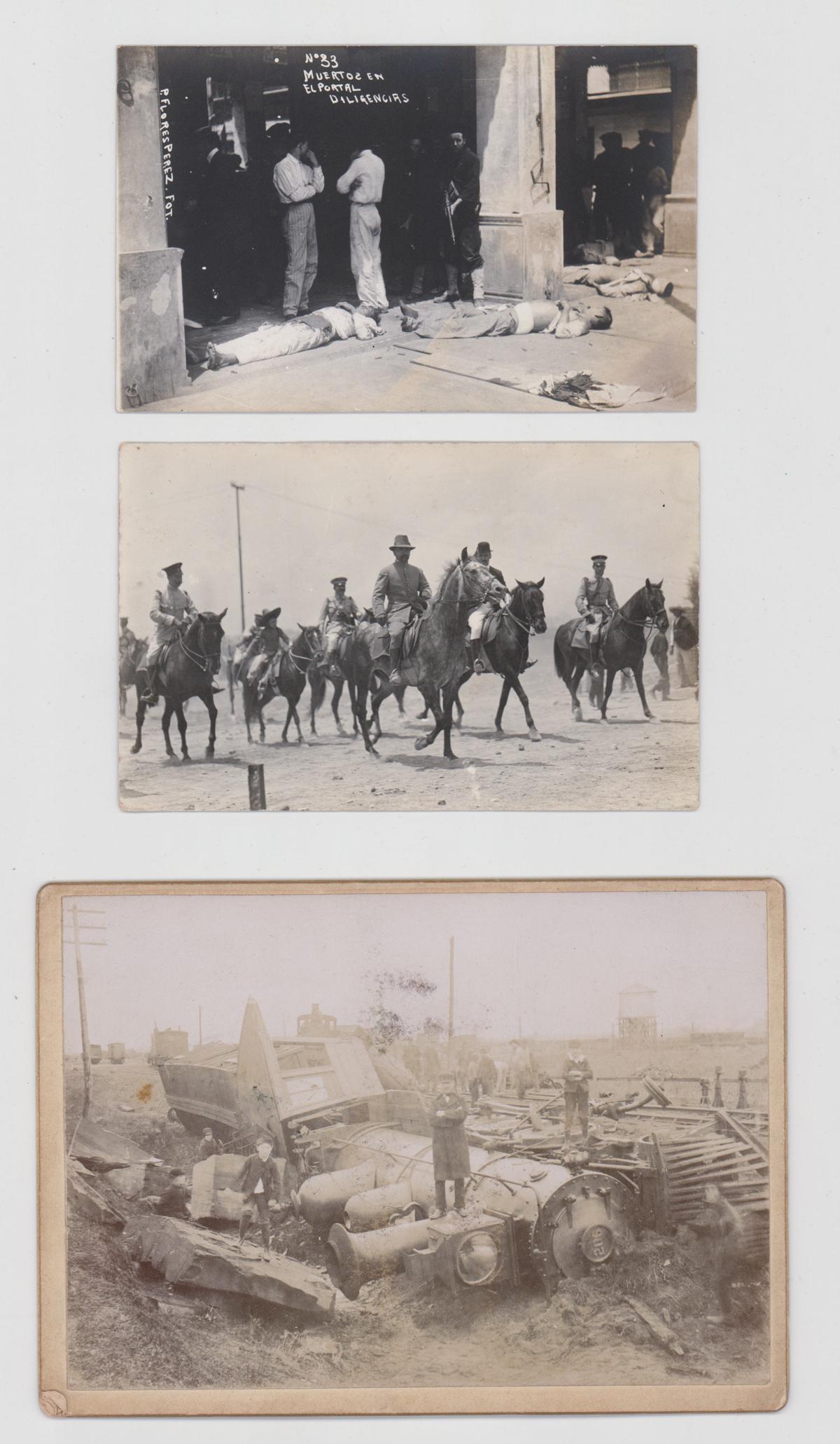 Theodore Roosevelt RPPC, Train Wreck Cabinet Card (1 of 2)