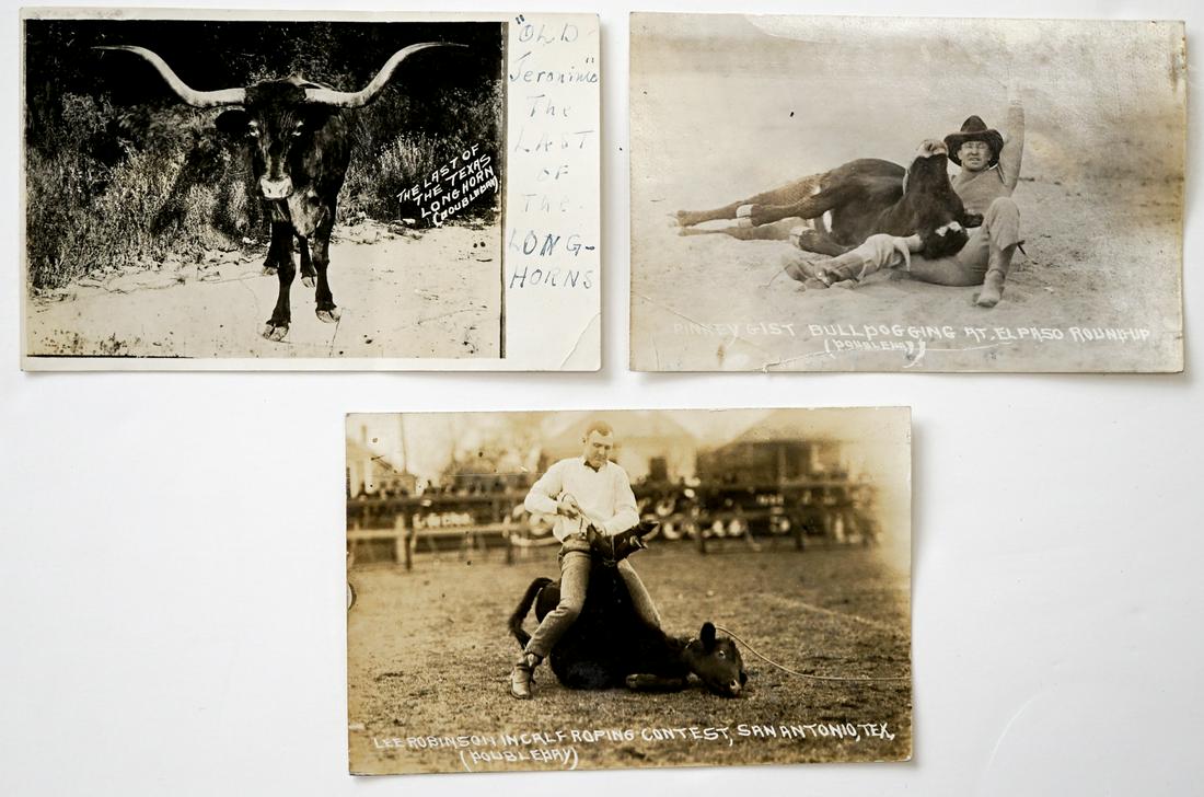 Texas Rodeo and Cowboy Real Photo Postcards (3) (1 of 2)