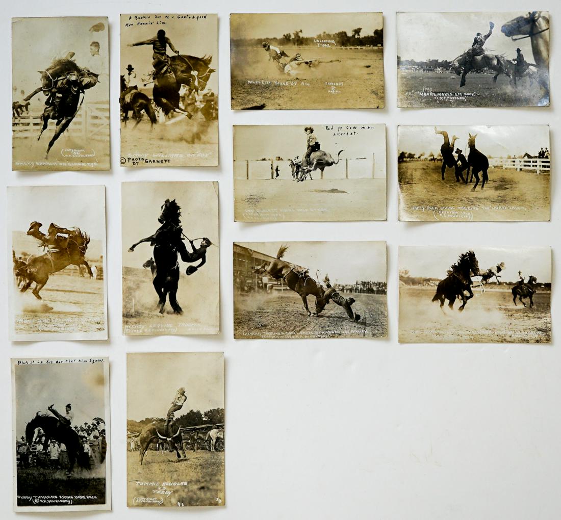 Early 1900's Rodeo Cowboy RPPC's (12) (1 of 4)