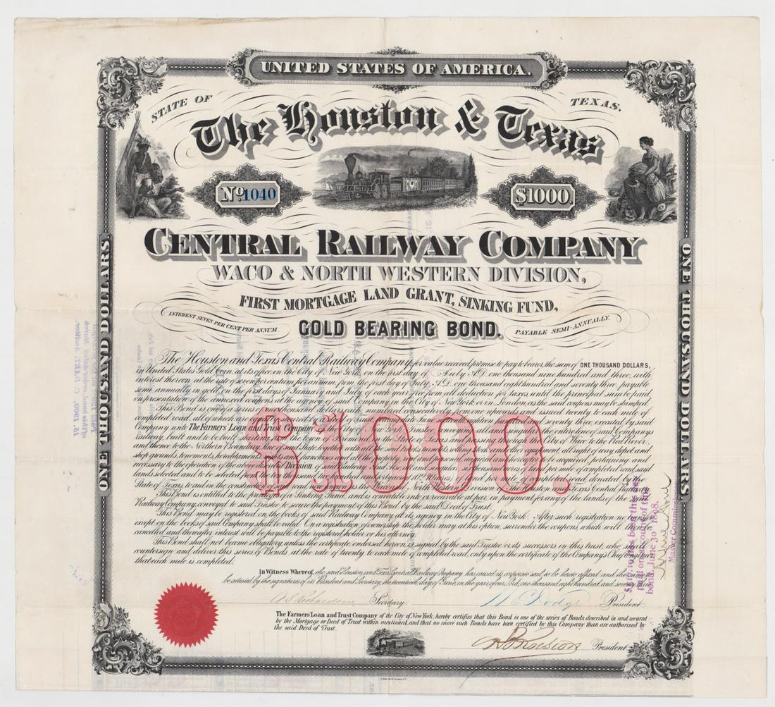 The Houston and Texas Central Railway Company (1 of 2)