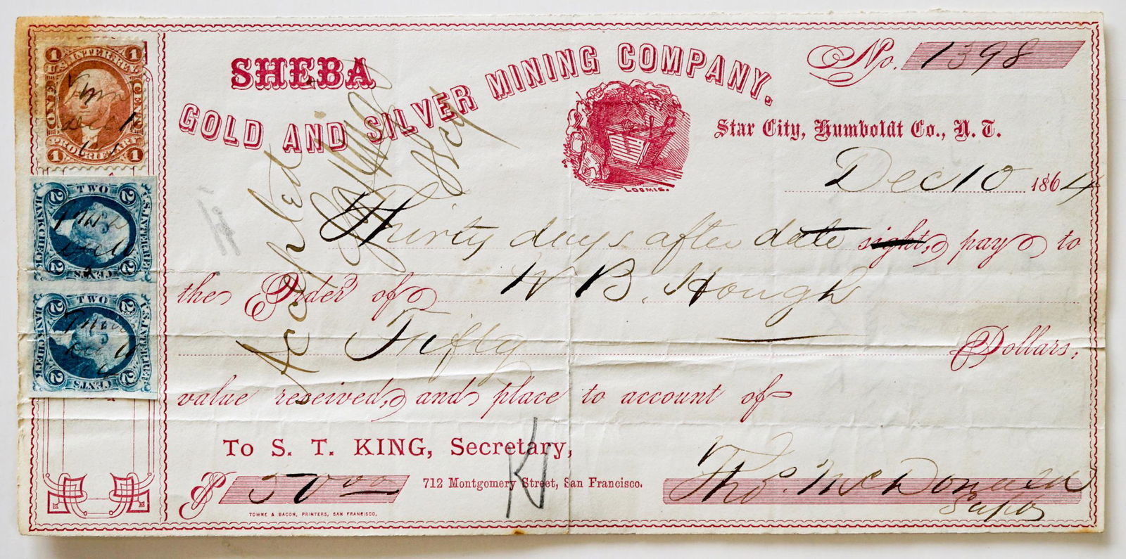 [Star City, Humboldt County, Nevada, Mining] 1864 (1 of 2)