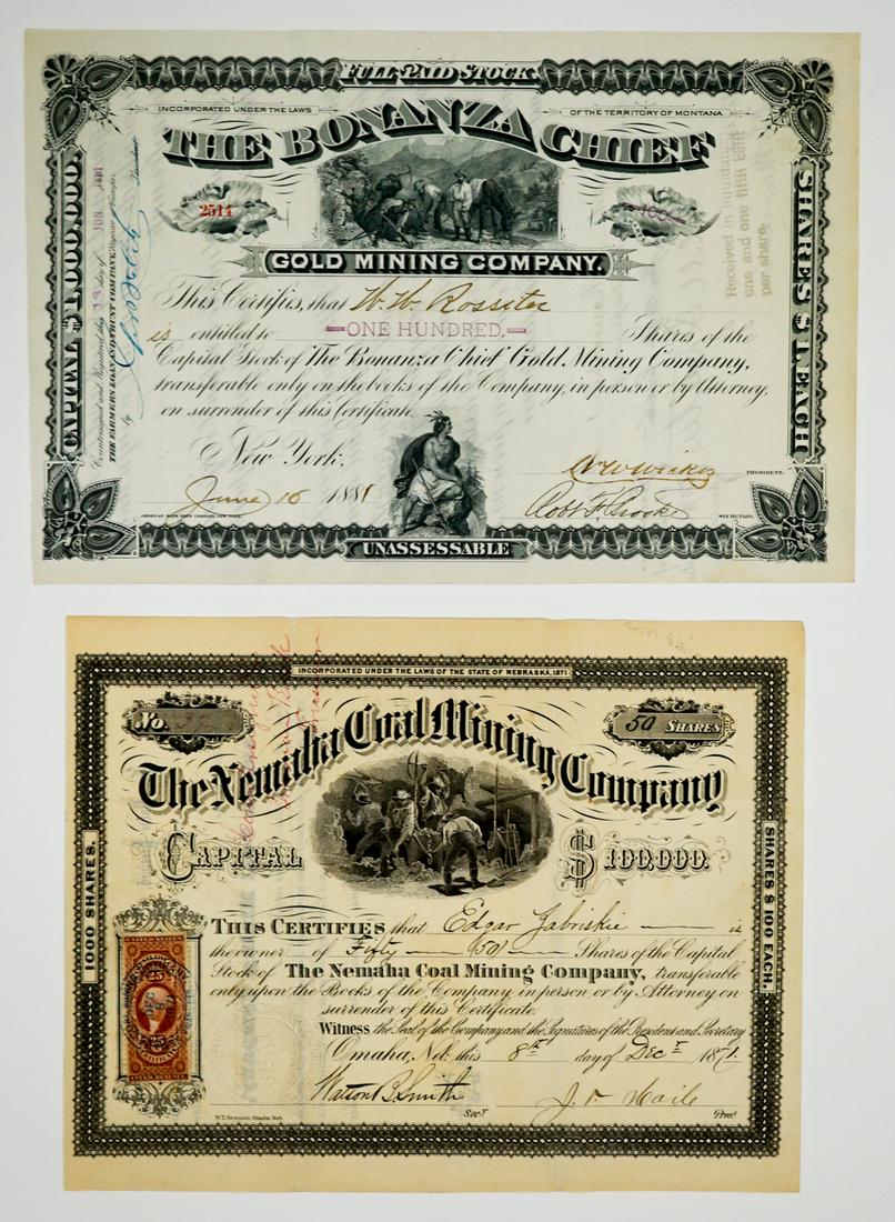 The Bonanza Chief, Newaha Coal Mining Stocks (2) (1 of 2)