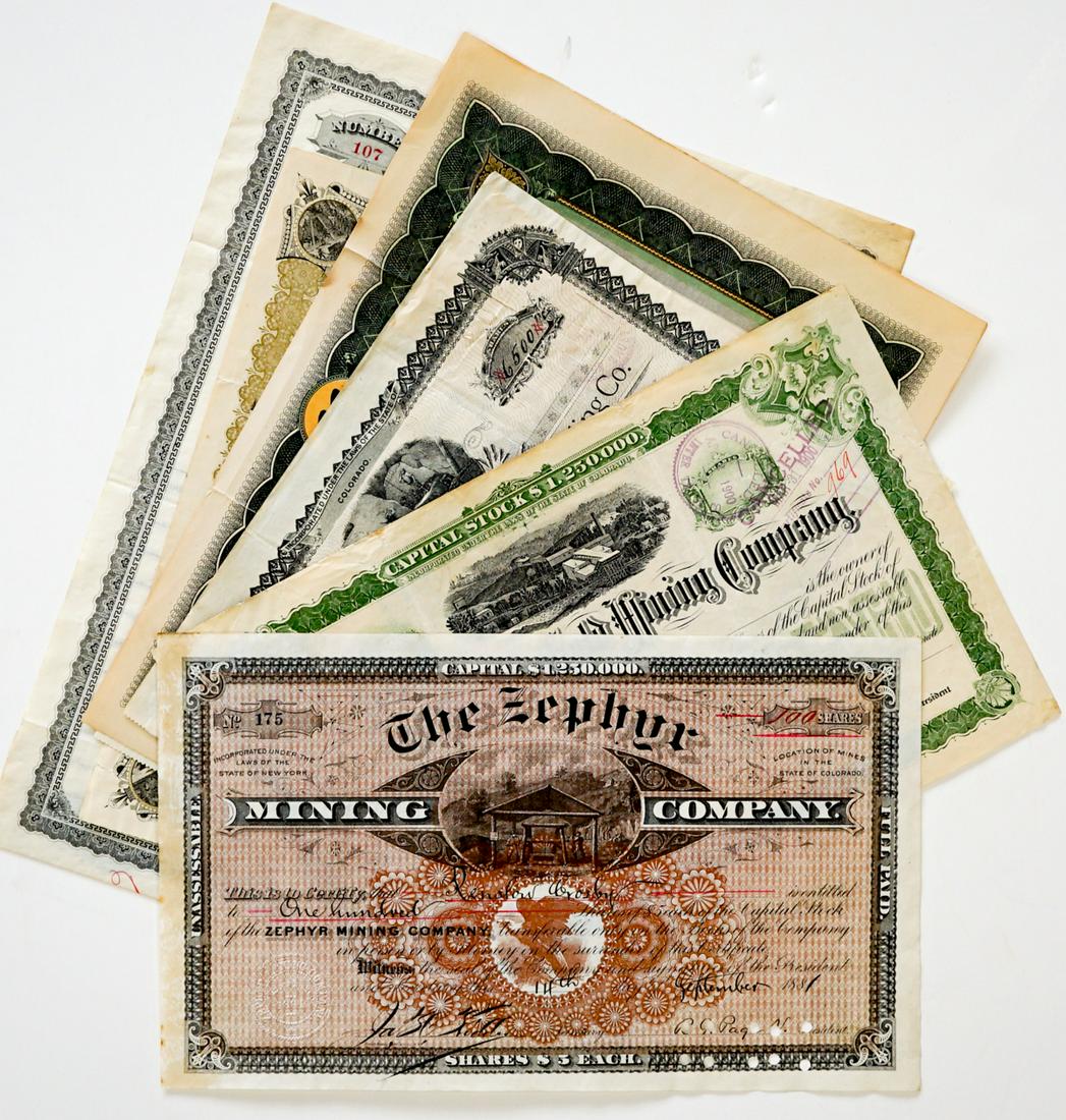 Mining Stock Certificates (8) (1 of 3)