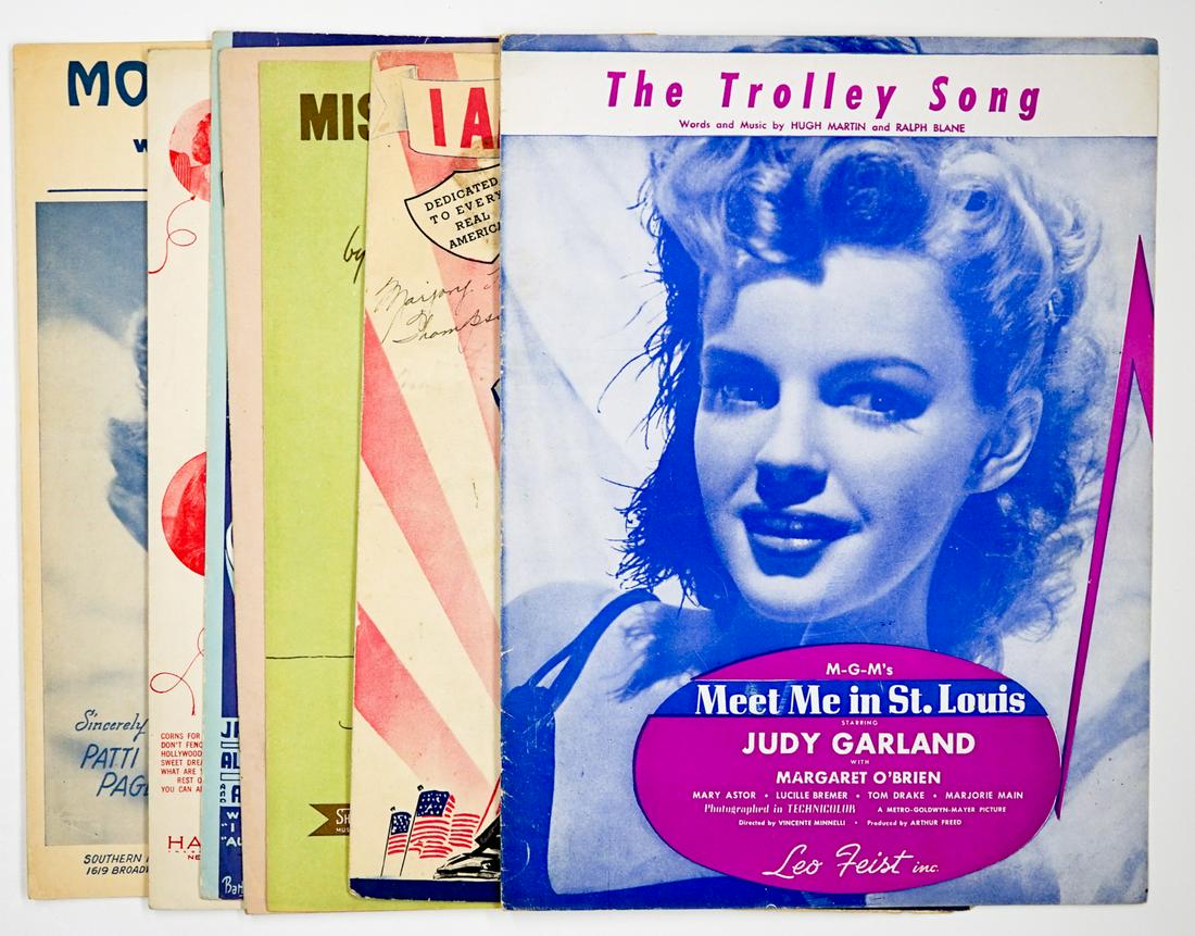 Vintage Sheet Music Judy Garland, Rudy Vallee (8) (1 of 5)